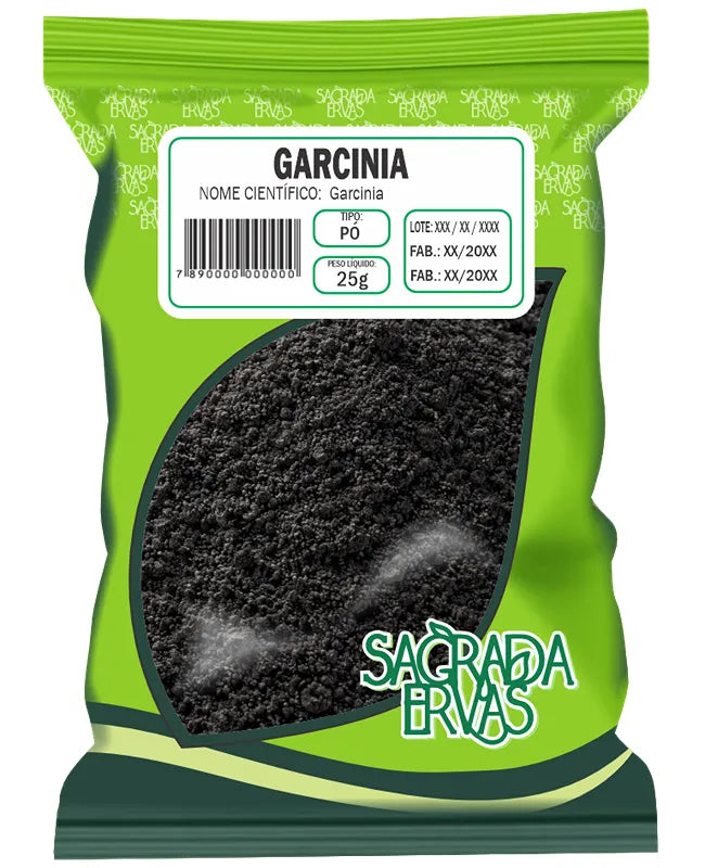 Garcínia Cambogia em Pó 25g – Inibidor de Apetite por Doces e Bloqueador de Gordura (Sagrada Ervas)