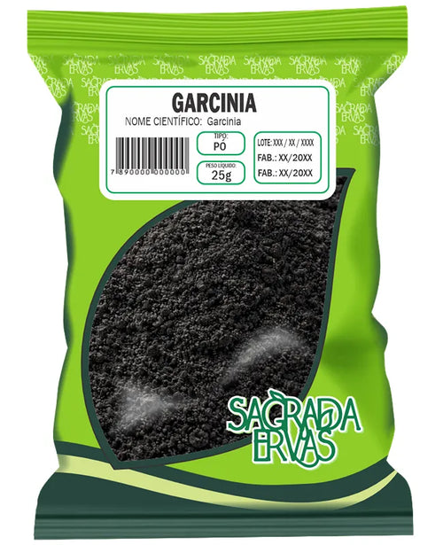 Garcínia Cambogia em Pó 25g – Inibidor de Apetite por Doces e Bloqueador de Gordura (Sagrada Ervas)