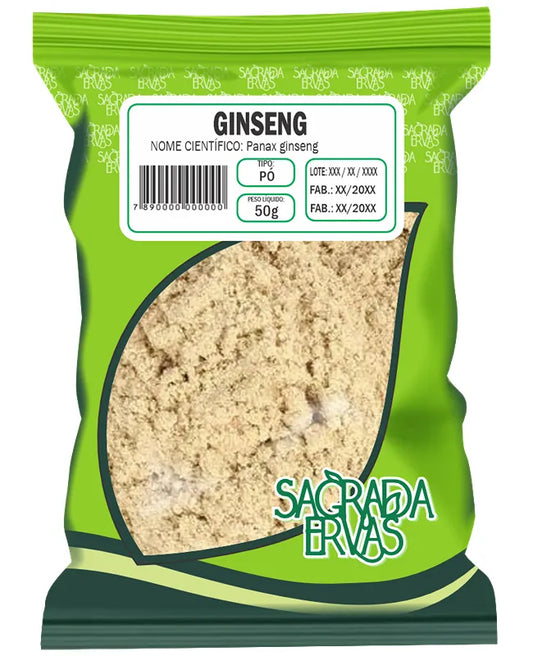 Ginseng em Pó (Pfaffia) 50g – Energia, Vigor Sexual e Cansaço Mental (Sagrada Ervas)