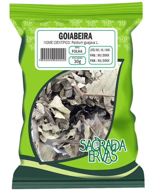 Chá de Goiabeira (Folhas) 30g – Diarreia, Dor de Garganta e Banho de Assento (Sagrada Ervas)