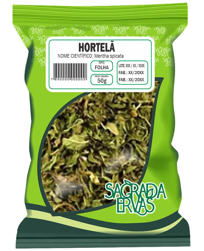 Chá de Hortelã (Folhas) 50g – Digestão, Gases, Gripe e Parasitas (Sagrada Ervas)