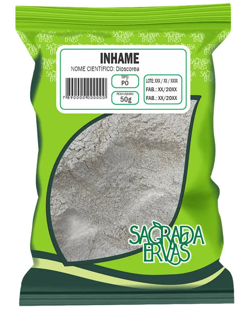 Inhame em Pó 50g – Depurativo de Sangue, Imunidade e Pele Limpa (Sagrada Ervas)