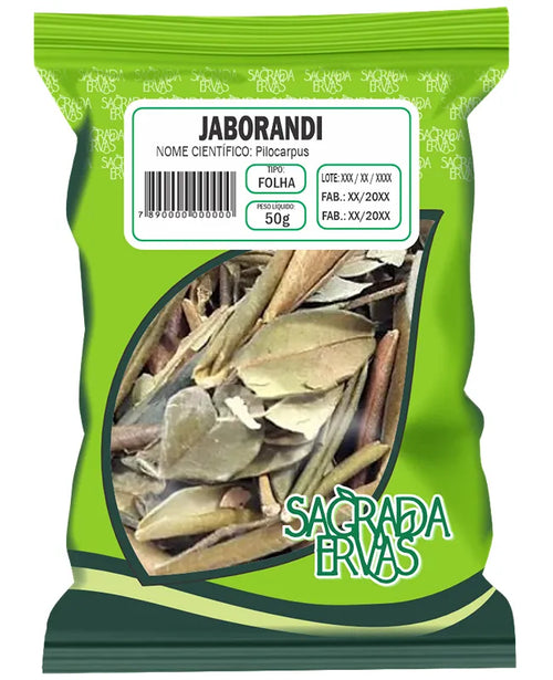 Jaborandi (Folhas) 50g – Tônico para Queda de Cabelo, Caspa e Crescimento (Sagrada Ervas)