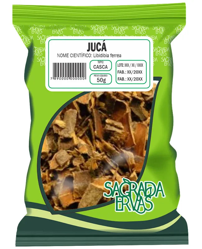 Chá de Jucá (Pau-Ferro) Casca 50g – Diabetes, Cicatrização, Garganta e Bronquite (Sagrada Ervas)
