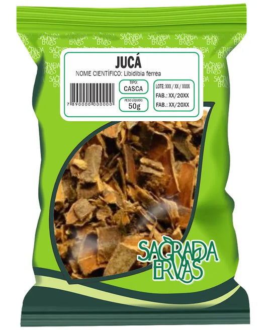 Chá de Jucá (Pau-Ferro) Casca 50g – Diabetes, Cicatrização, Garganta e Bronquite (Sagrada Ervas)