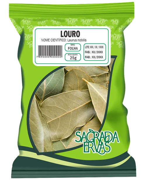 Louro Folhas 25g – Digestão, Tempero para Feijão e Prosperidade (Sagrada Ervas)