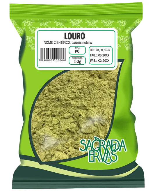 Louro em Pó Puro 50g – Tempero Sem Resíduos, Anti-Gases e Pó da Prosperidade (Sagrada Ervas)