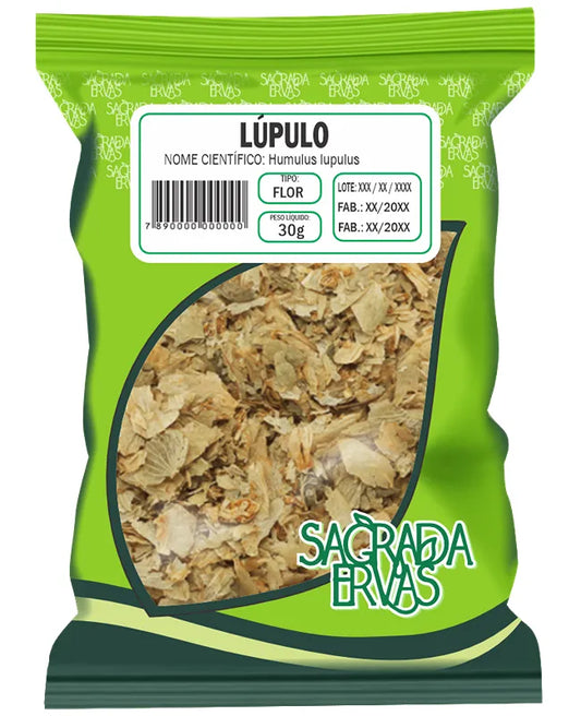 Chá de Lúpulo (Flor) 30g – Insônia Severa, Ansiedade, Menopausa e Calmante (Sagrada Ervas)