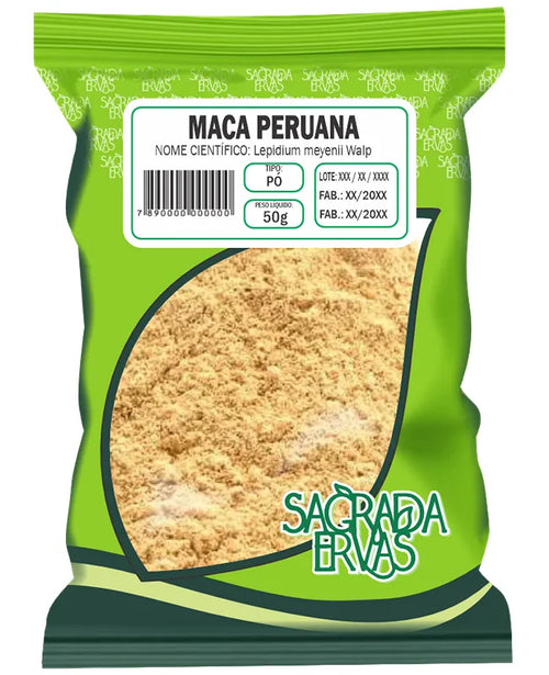 Maca Peruana em Pó 50g – Libido, Energia Pura, Fertilidade e Menopausa (Sagrada Ervas)