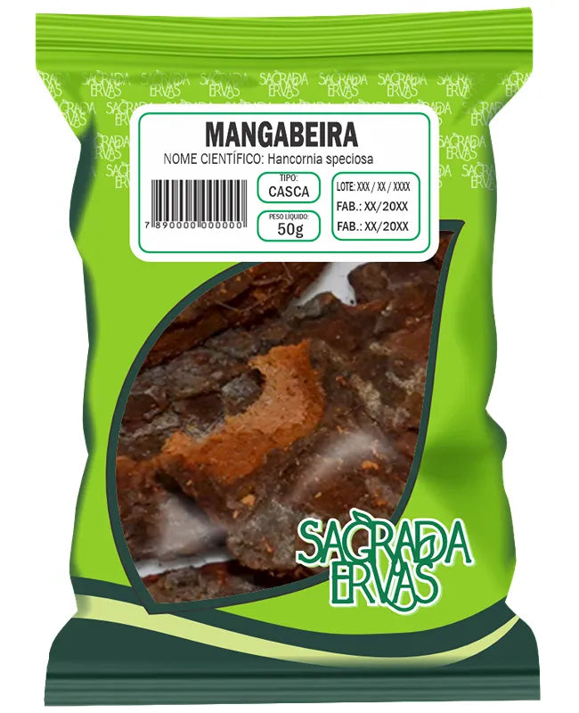Mangabeira Casca 50g – Pressão Alta, Úlceras, Gastrite e Diabetes (Sagrada Ervas)