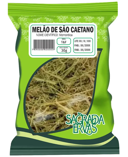Chá de Melão de São Caetano 30g – Insulina Vegetal, Diabetes, Sarna e Coceiras (Sagrada Ervas)