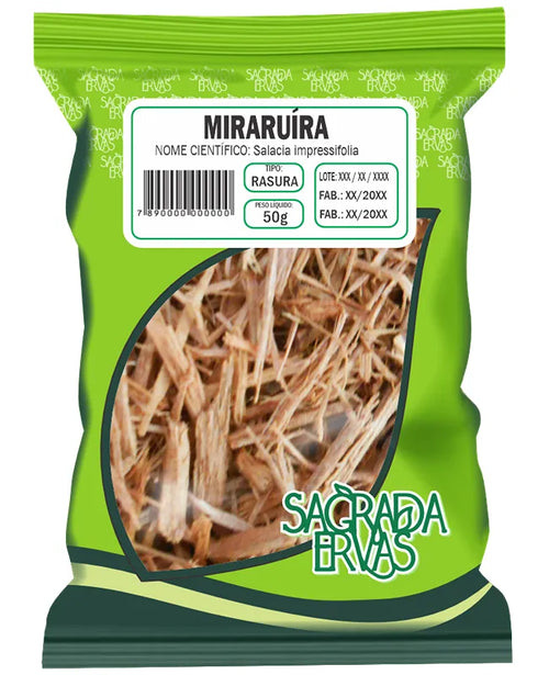 Chá de Miraruíra Rasurada 50g – Controle da Diabetes, Glicose Alta e Antioxidante (Sagrada Ervas)