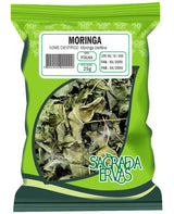 Chá de Moringa Folhas 25g – Multivitamínico, Imunidade, Anemia e Dores (Sagrada Ervas)