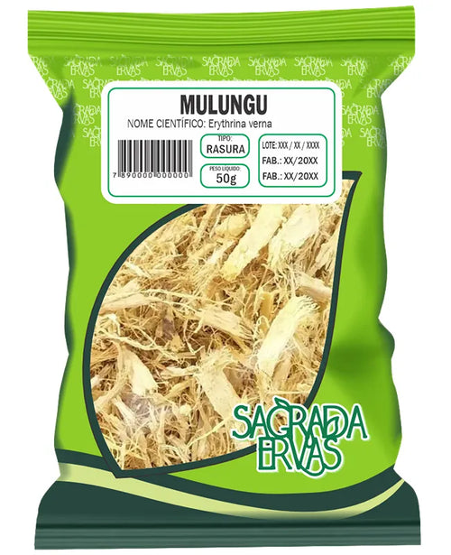 Chá de Mulungu Rasurado 50g – Insônia Severa, Ansiedade Extrema e Pressão Alta (Sagrada Ervas)